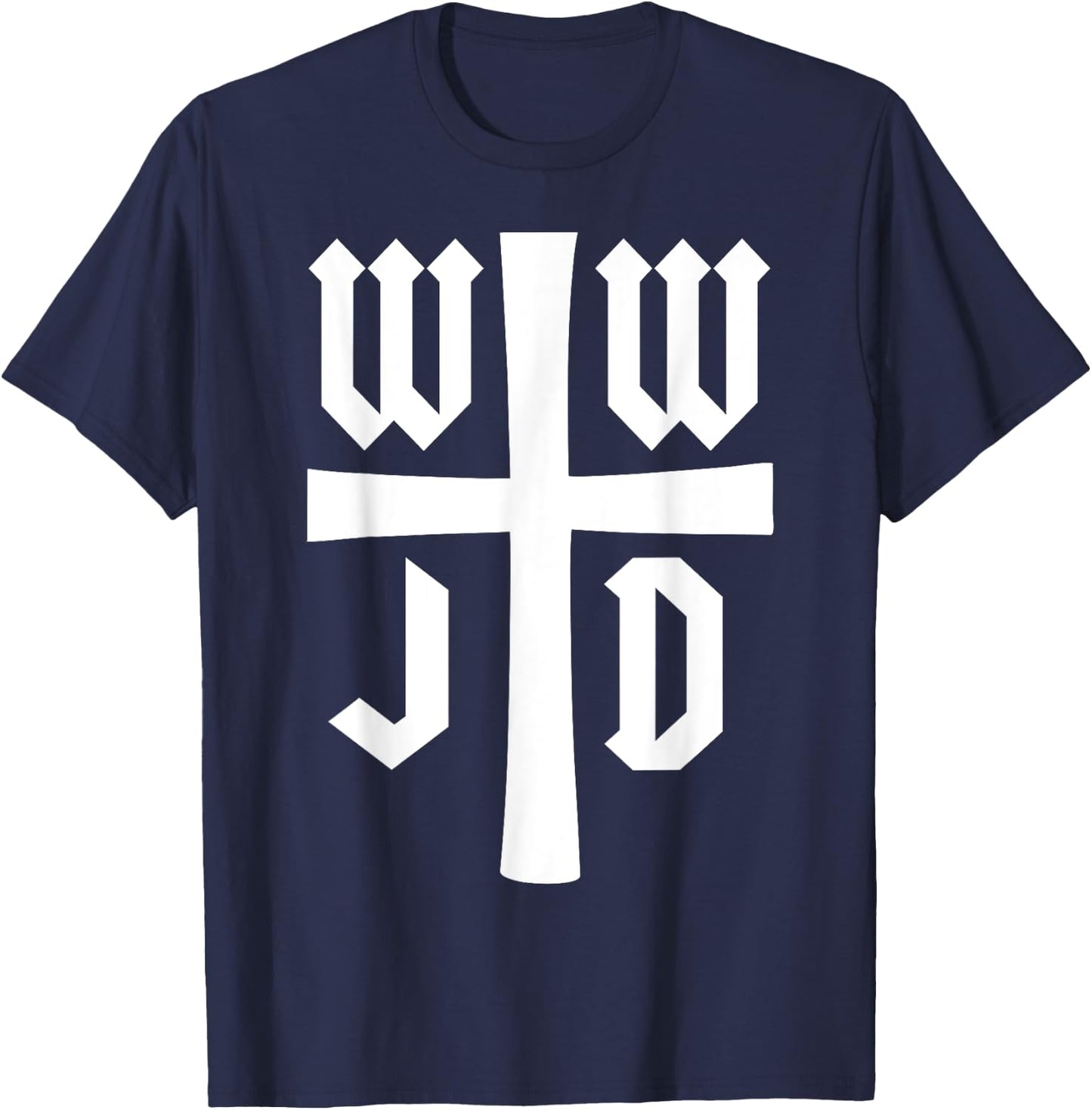 WWJD - What Would Jesus Do - Christian Faith - Inspirational T-Shirt - T-Shirt | Navy
