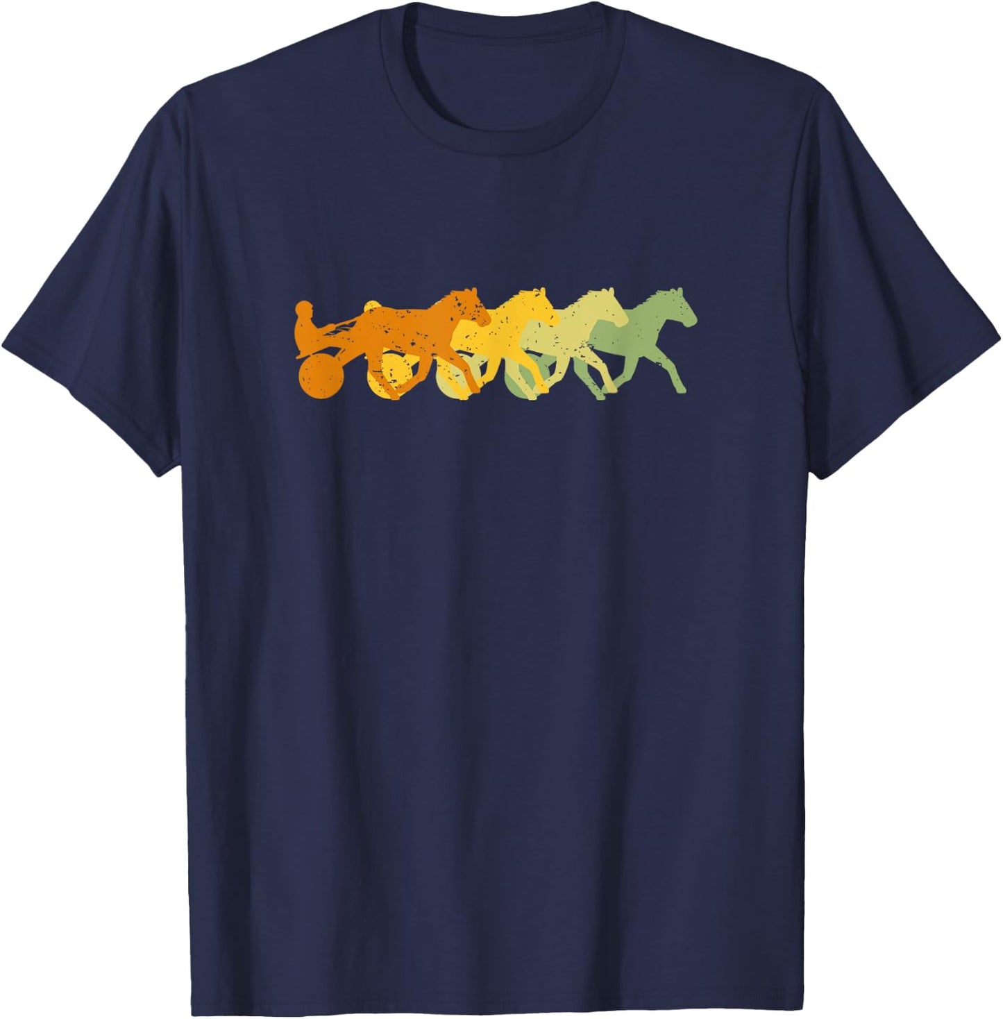 Horse Track Harness Racing, Jockey T-Shirt - T-Shirt | Navy