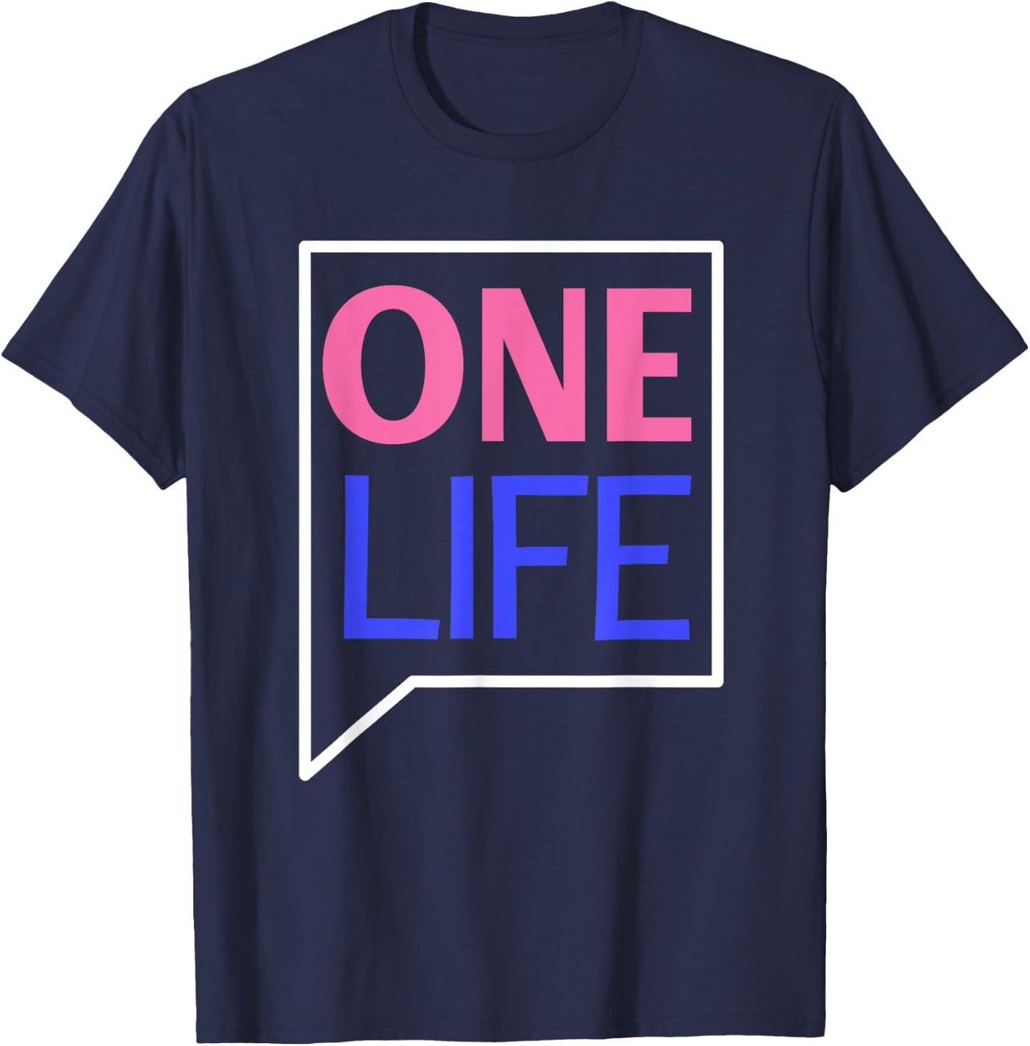 One Life Quote T-Shirt - T-Shirt | Navy