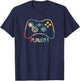 Matching Gamer for Dad, Mom & kids Player 1,2,3 T-Shirt - T-Shirt | Navy
