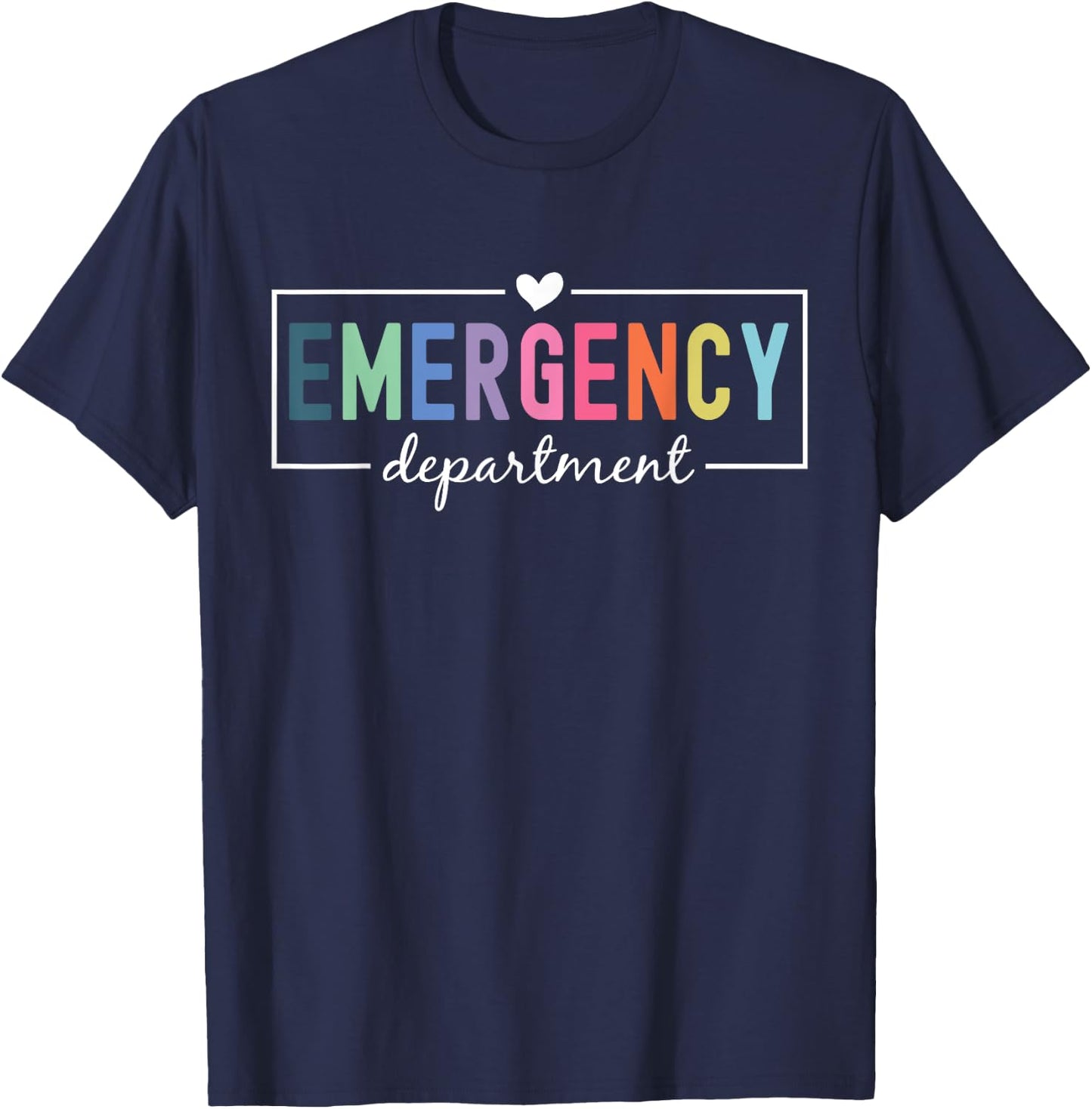 Emergency Room ER RN Nurse Department Healthcare Nursing T-Shirt - T-Shirt | Navy