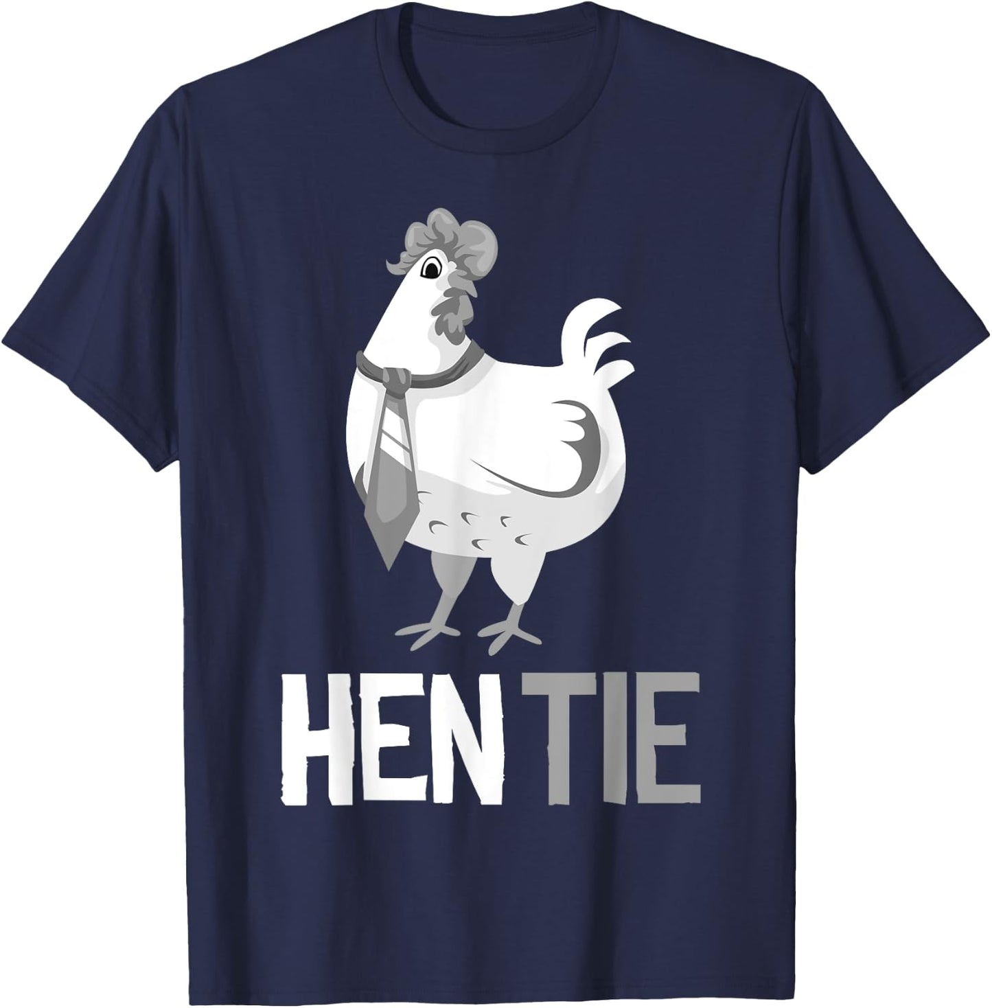 Funny Hen Tie Gift Women Chicken Japanese Anime T-Shirt - T-Shirt | Navy