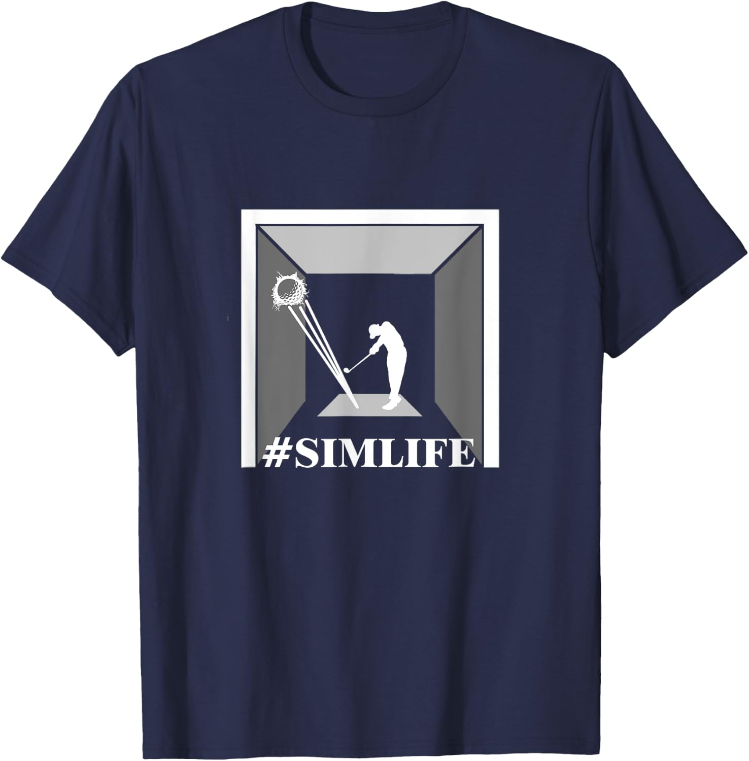 Golf Simulator T-Shirt - T-Shirt | Navy