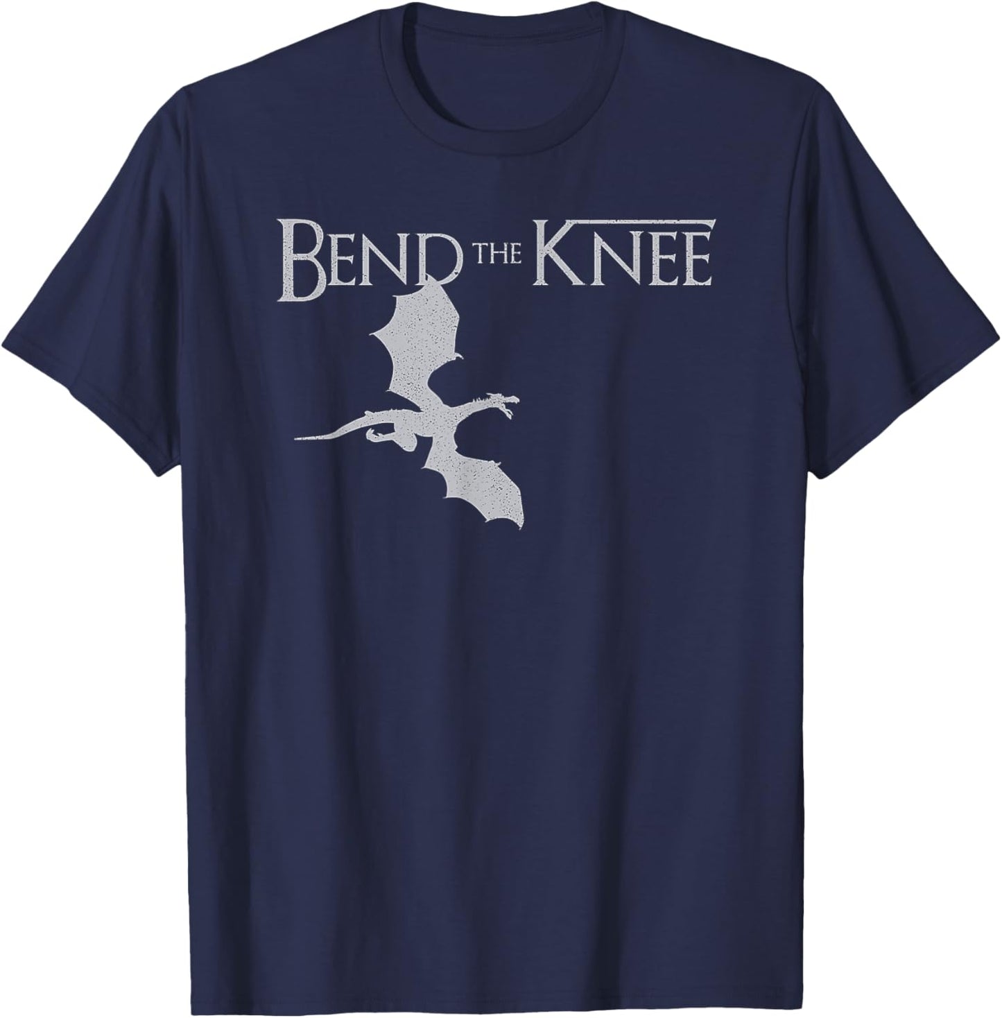 Bend the Knee Dragon Vintage T-Shirt - T-Shirt | Navy