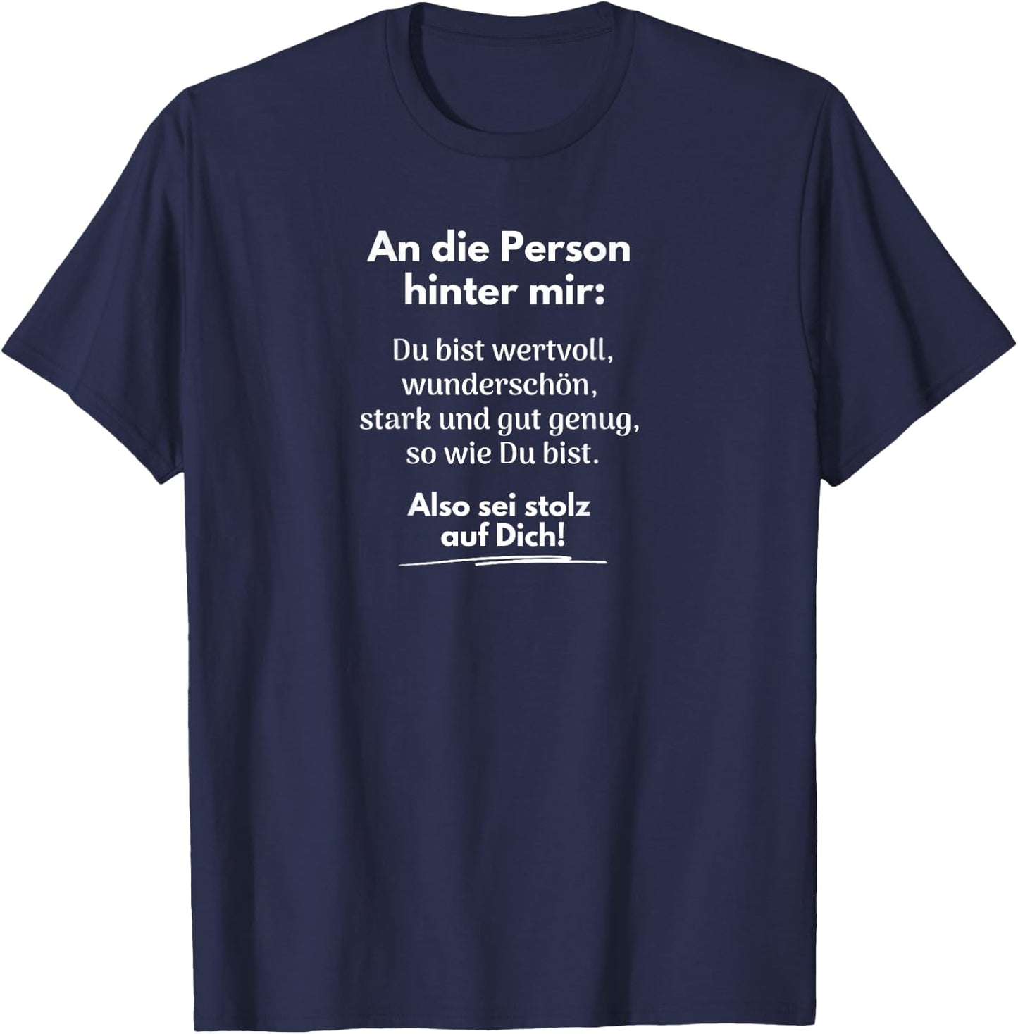 Du bist gut genug! T-Shirt - T-Shirt | Navy