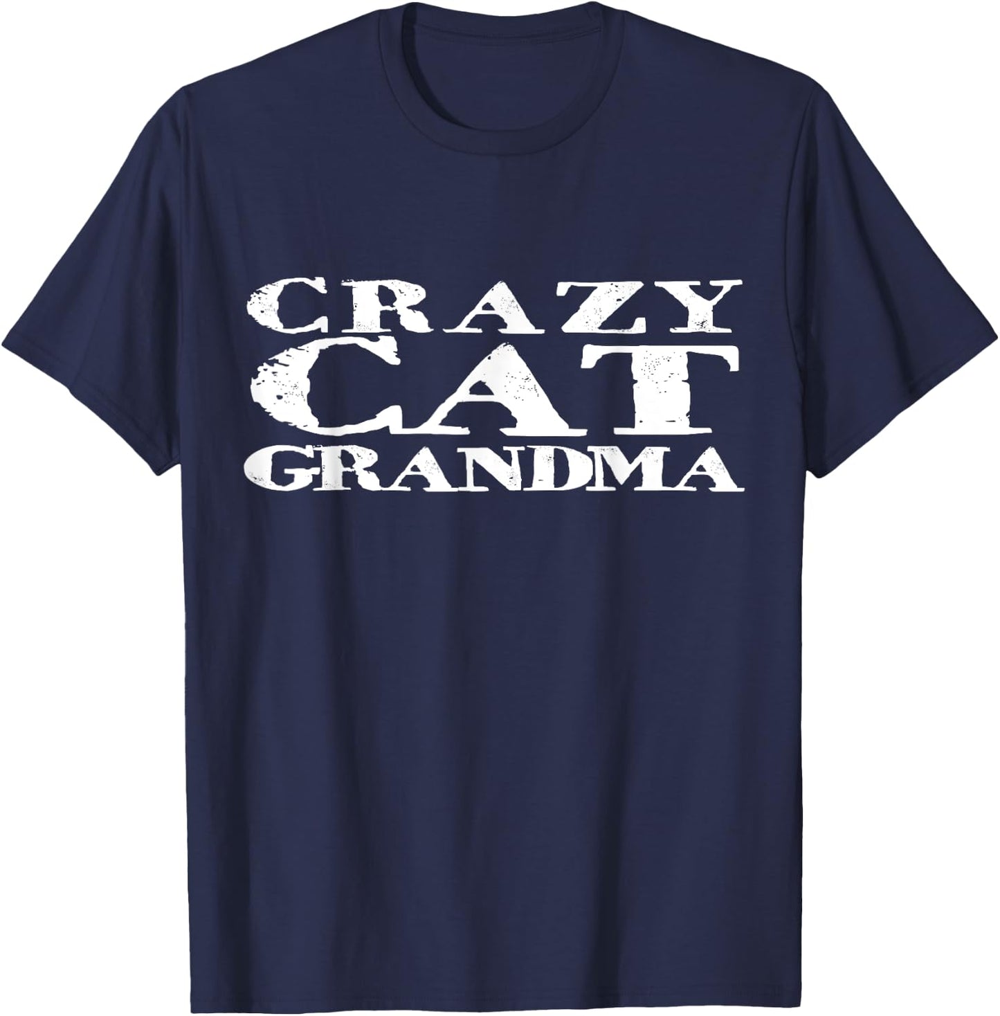 Crazy Cat Grandma Crazy Cat Lady Owners T-Shirt - T-Shirt | Navy