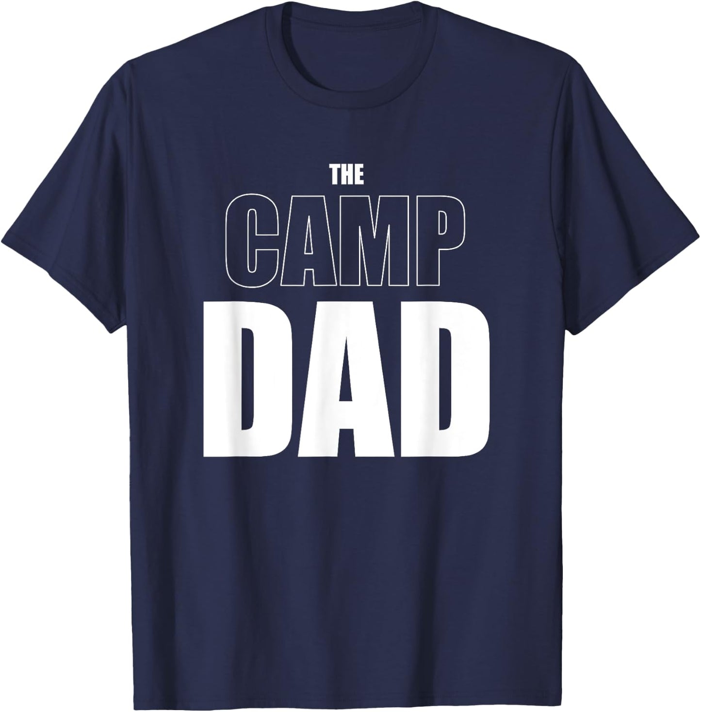 The Camp Dad Funny Camping T-Shirt - T-Shirt | Navy