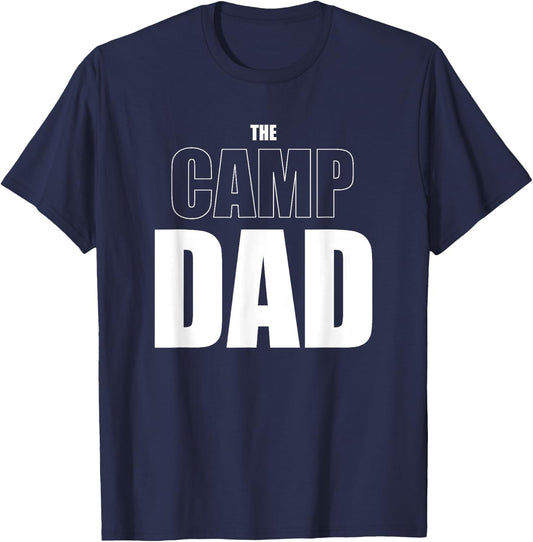 The Camp Dad Funny Camping T-Shirt - T-Shirt | Navy