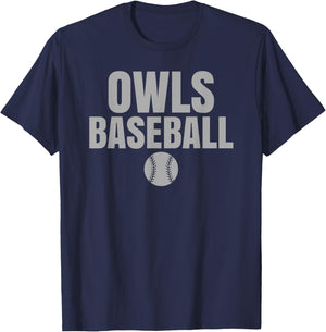 Ooltewah Owls Baseball T-Shirt - T-Shirt | Navy