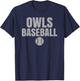 Ooltewah Owls Baseball T-Shirt - T-Shirt | Navy