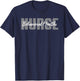 Behavioral Health Nurse Typeset Apparel Mental Health Nurse T-Shirt - T-Shirt | Navy