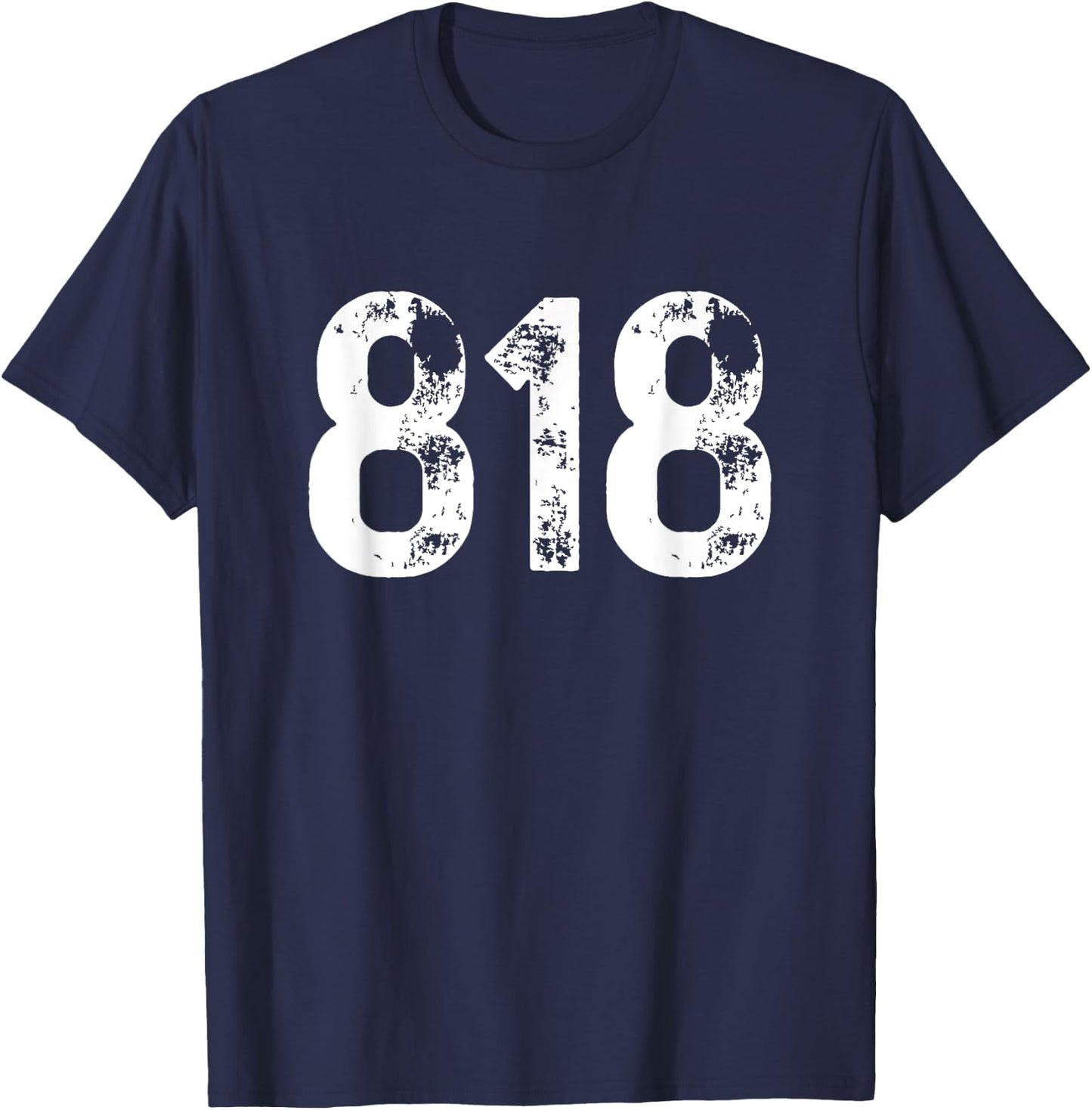 Area Code 818 Los Angeles California CA 818 T-Shirt - T-Shirt | Navy