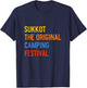 Sukkot The Original Camping Festival Lulav Etrog Jewish T-Shirt - T-Shirt | Navy