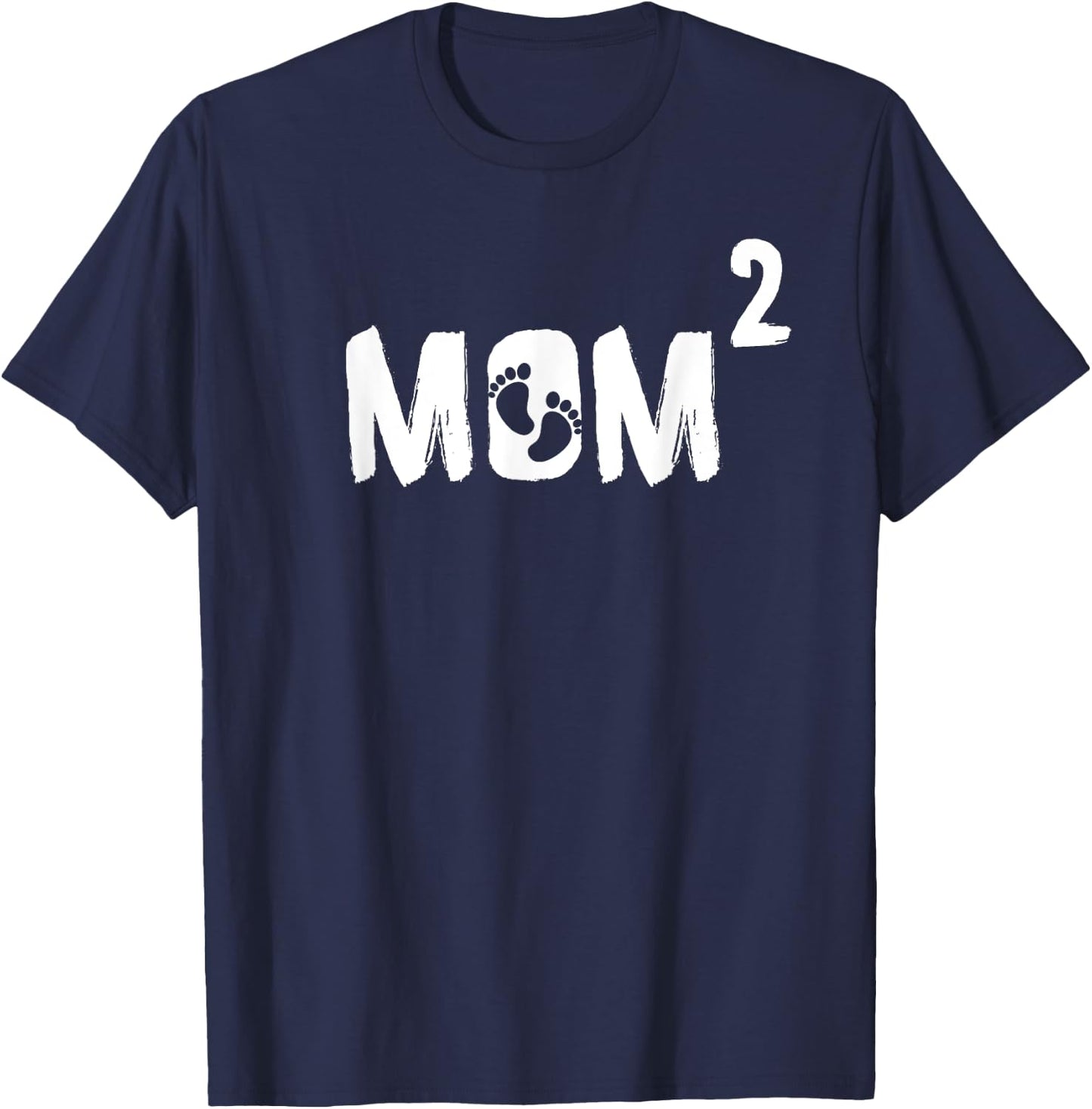 Pregnancy Announcement Mom 2 Second Baby T-Shirt - T-Shirt | Navy