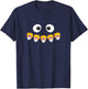 Orthodontist Halloween Dental Brace Rubber Bands Candy Corn T-Shirt - T-Shirt | Navy