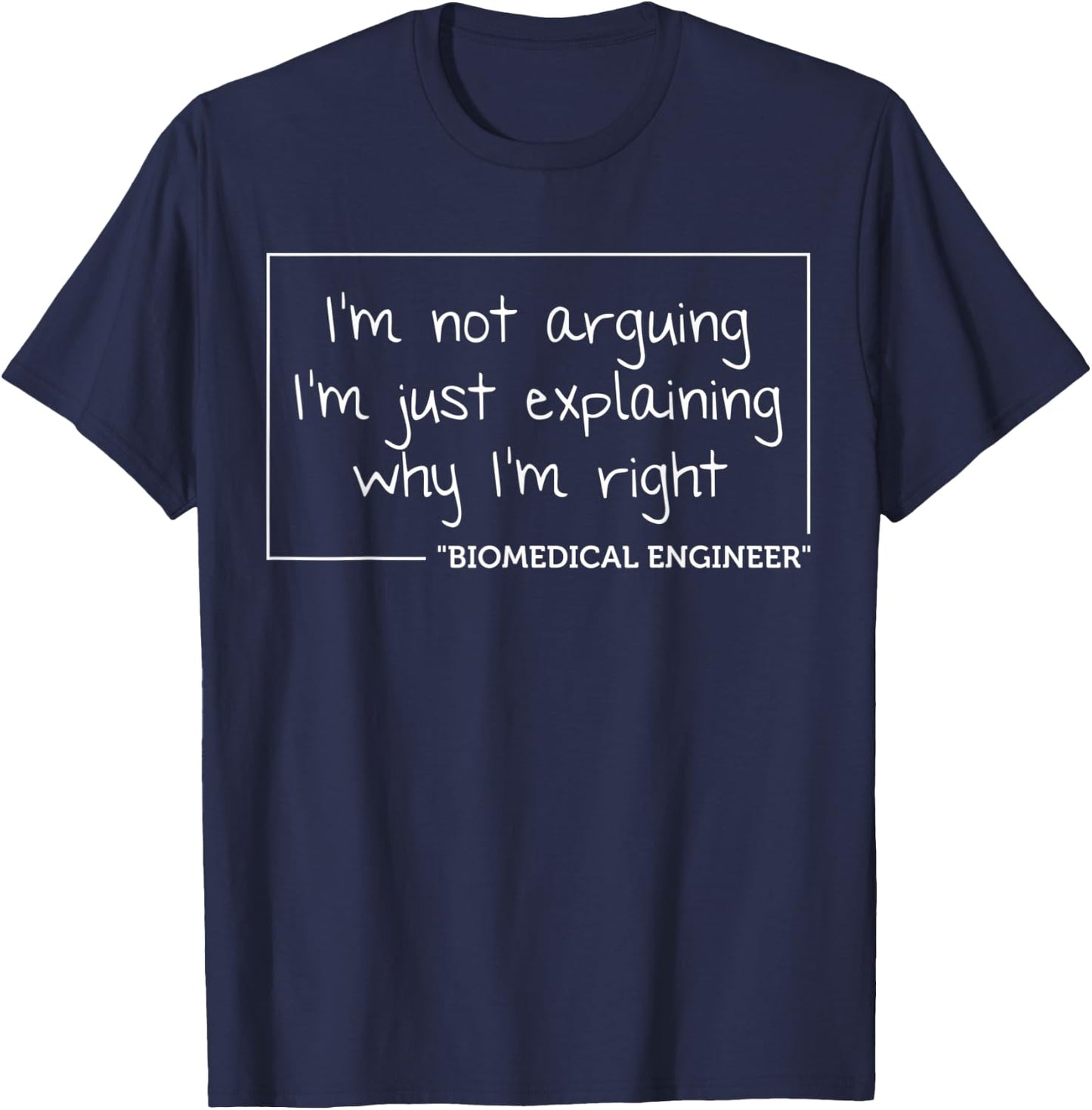 BIOMEDICAL ENGINEER Gift Funny Job Title Profession Birthday T-Shirt - T-Shirt | Navy