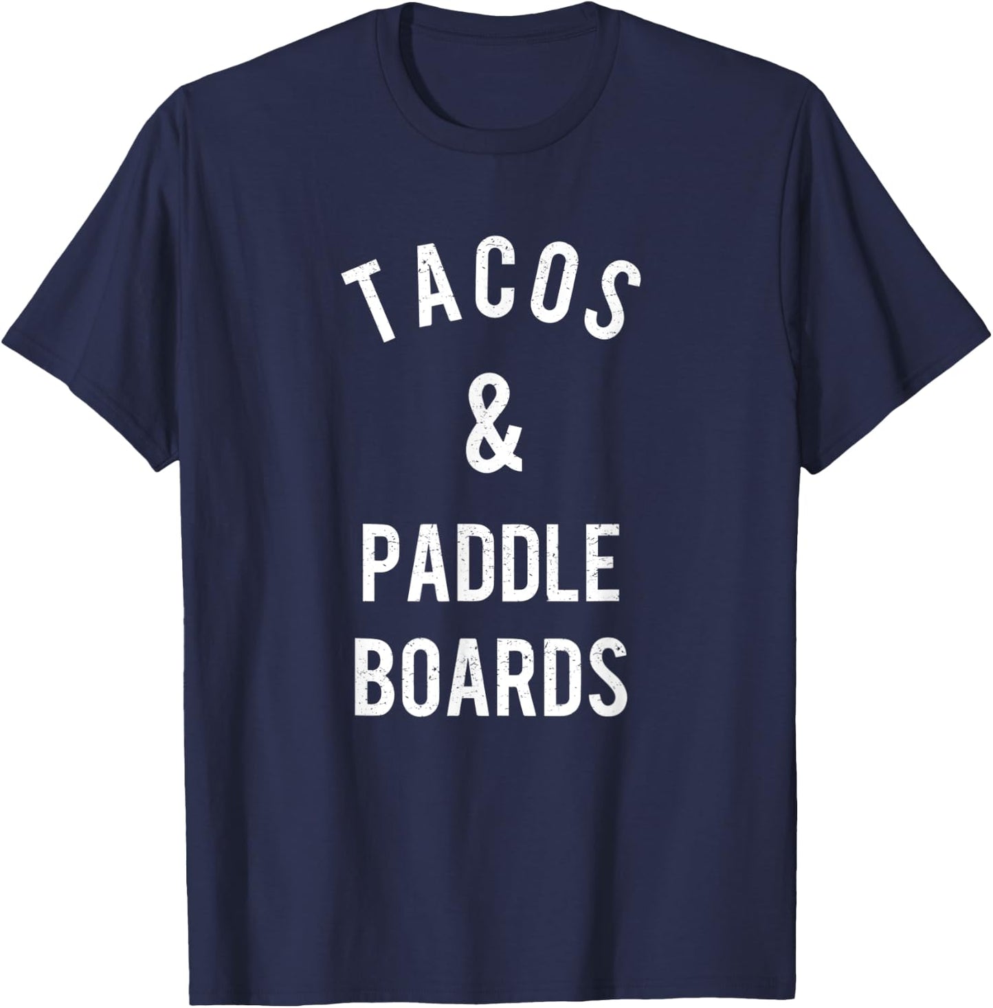 Funny Paddle Board T- Shirt Vintage SUP T-Shirt - T-Shirt | Navy