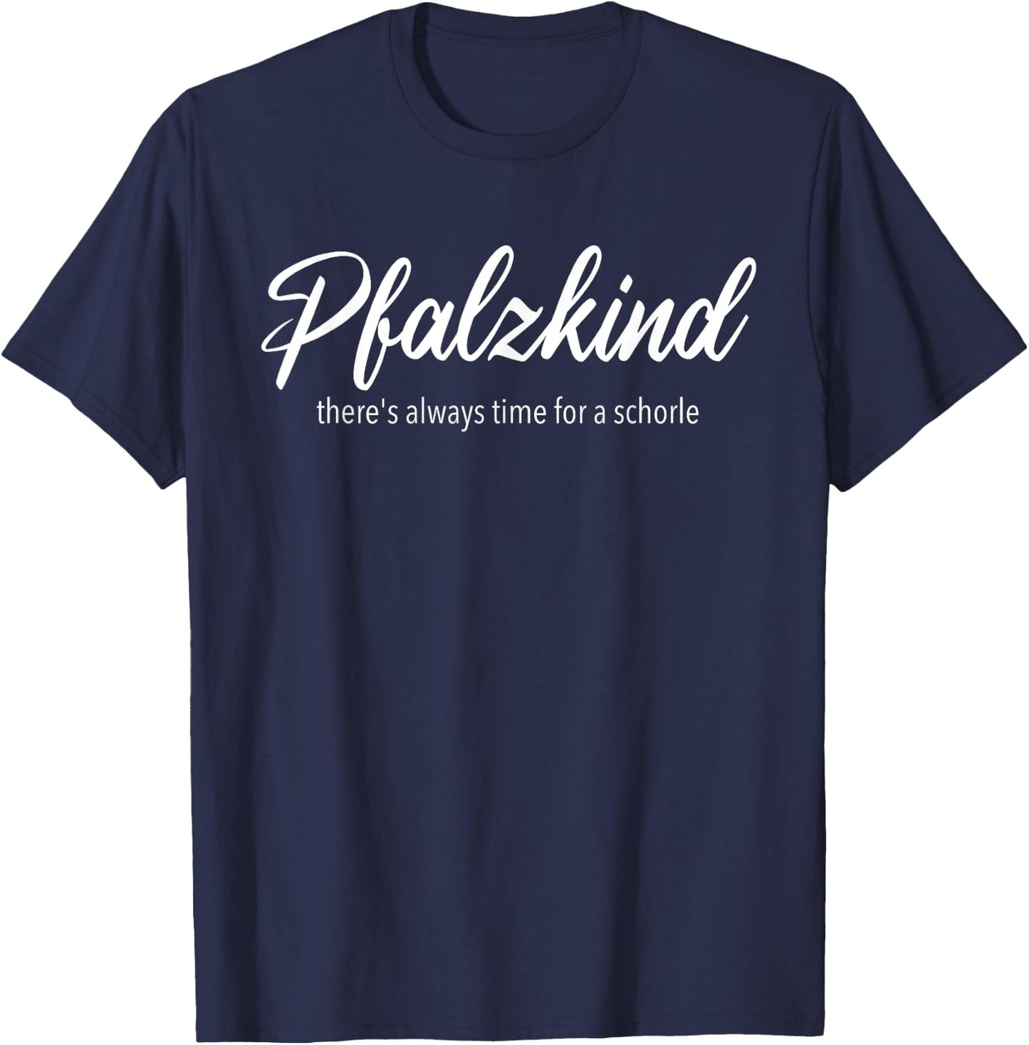 100% Pfälzer Saumagen Dubbeglas Weinschorle Pfalzkind Pälzer Buwe Weinfest Pälzer Bu Pfalz Schwarz -Erwachsene Klein EU Regular T-Shirt - T-Shirt | Navy