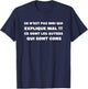 Man It is not me who explains badly others are cunts , Black, S T-Shirt - T-Shirt | Navy
