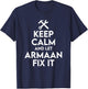Armaan Handyman Birthday Name Personalized Armaan Mechanic T-Shirt - T-Shirt | Navy