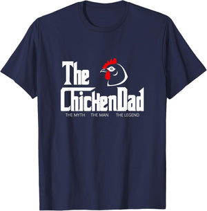 The Chicken Dad Funny T-Shirt - T-Shirt | Navy