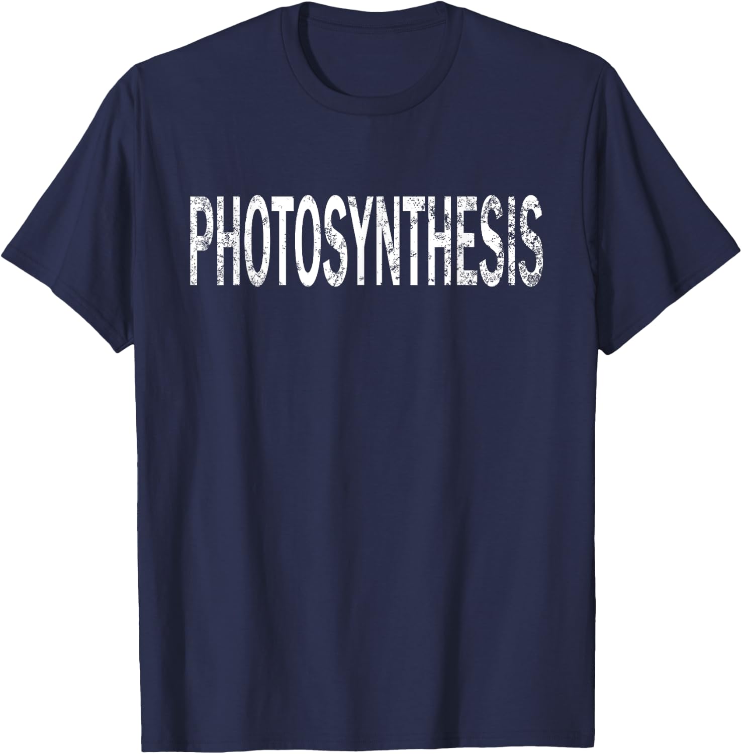 Vintage Photosynthesis Distressed Plant Lover T-Shirt - T-Shirt | Navy