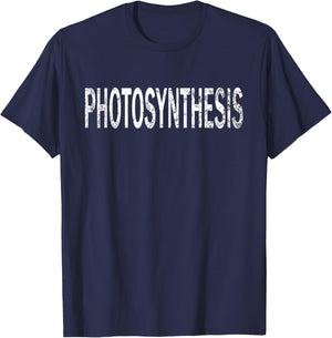 Vintage Photosynthesis Distressed Plant Lover T-Shirt - T-Shirt | Navy