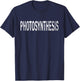 Vintage Photosynthesis Distressed Plant Lover T-Shirt - T-Shirt | Navy