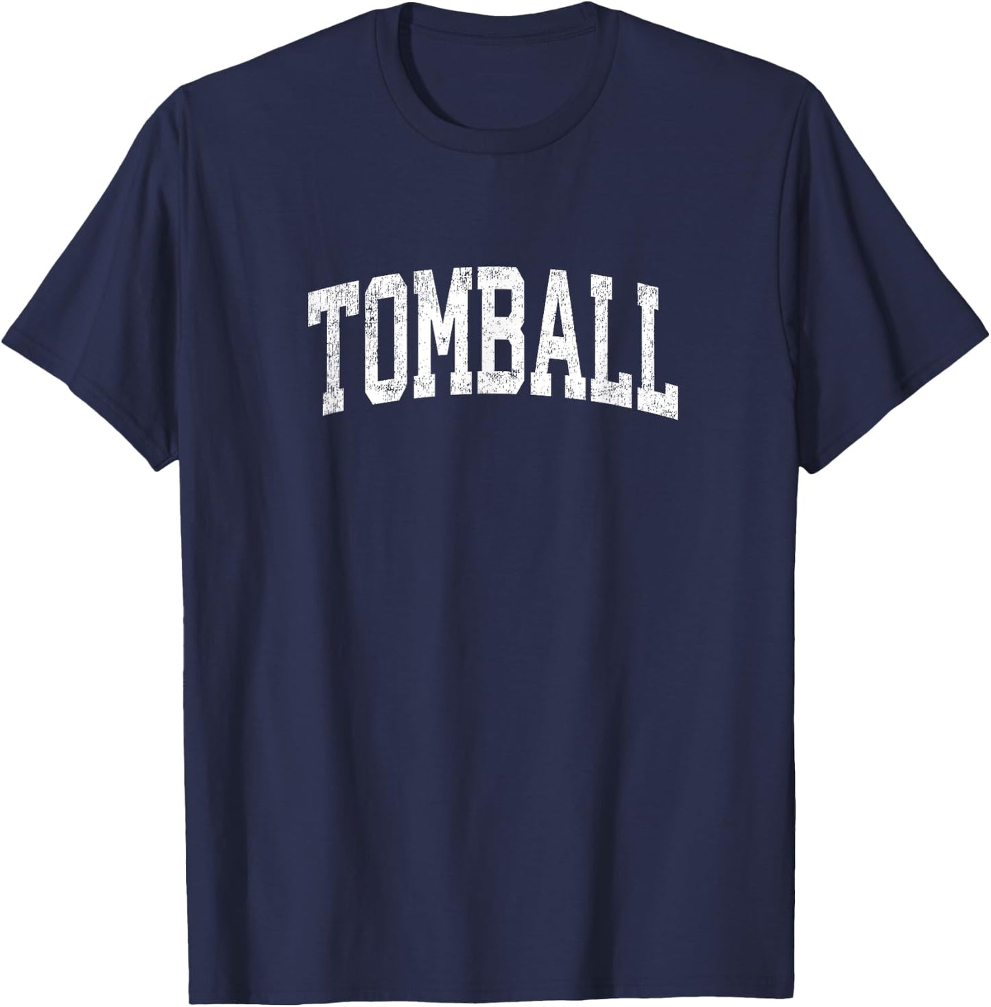 Tomball Texas TX Vintage Athletic Sports Design T-Shirt - T-Shirt | Navy