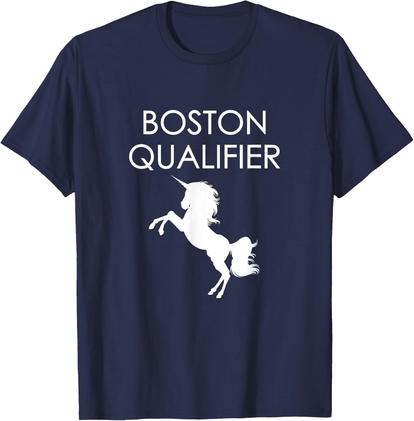 Boston Qualifier Unicorn Character T-Shirt - T-Shirt | Navy