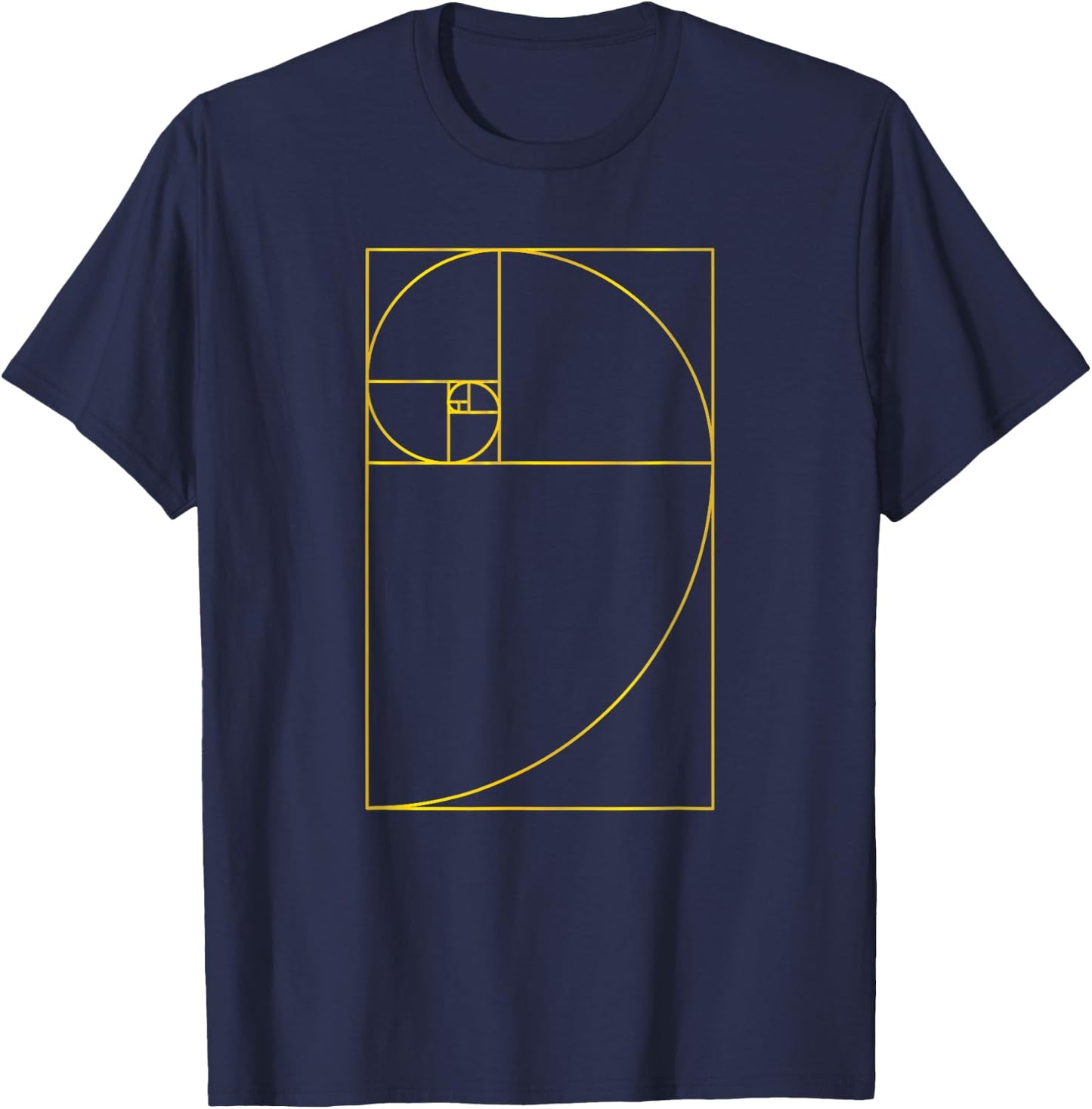 Fibonacci Sequence Golden Ratio Rule Number Fib Think T-Shirt - T-Shirt | Navy