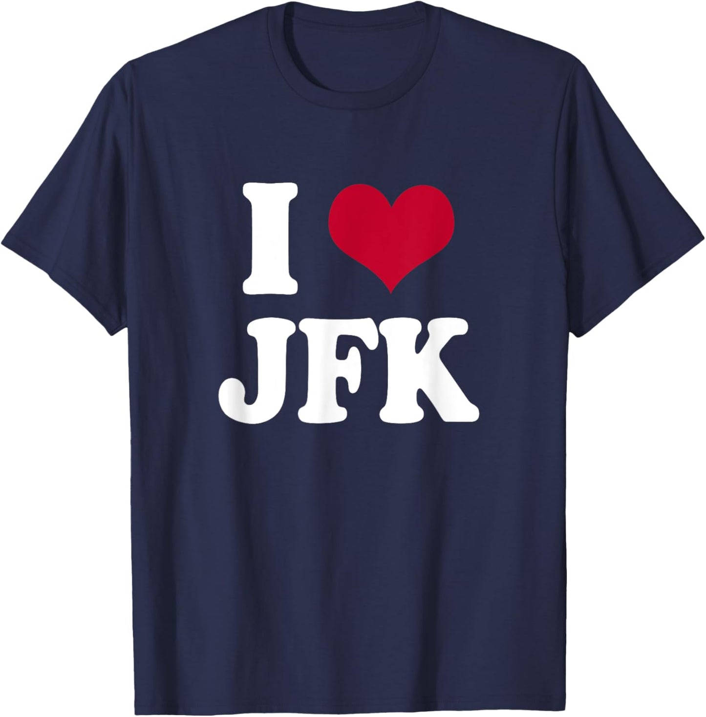 Retro Vintage I Heart JFK John F Kennedy T-Shirt - T-Shirt | Navy