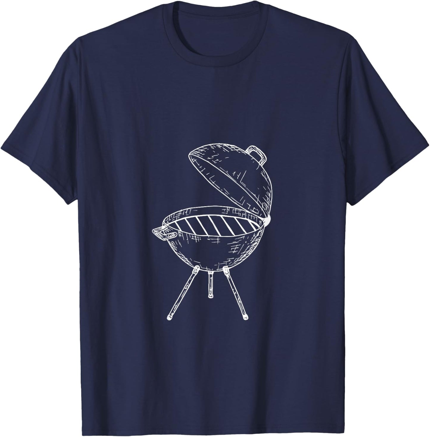 BBQ Grilling Master Barbeque Outdoor Grill Season Smoke T-Shirt - T-Shirt | Navy