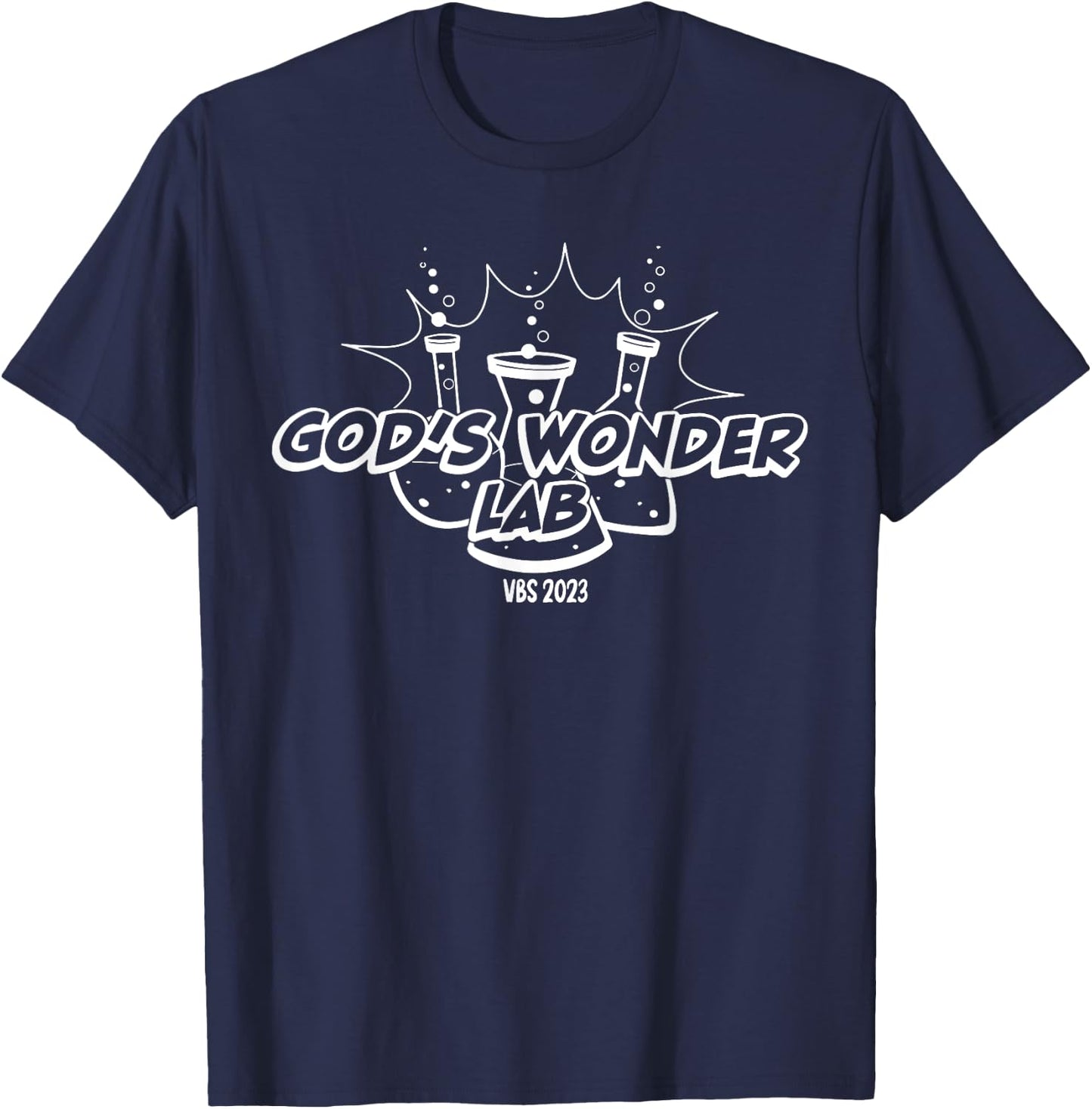 God's Wonder Lab VBS 2023 Christian Bible T-Shirt - T-Shirt | Navy
