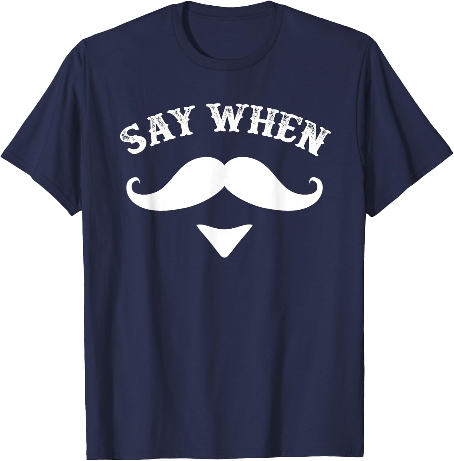 Say When Western Doc Holiday with Moustache T-Shirt - T-Shirt | Navy