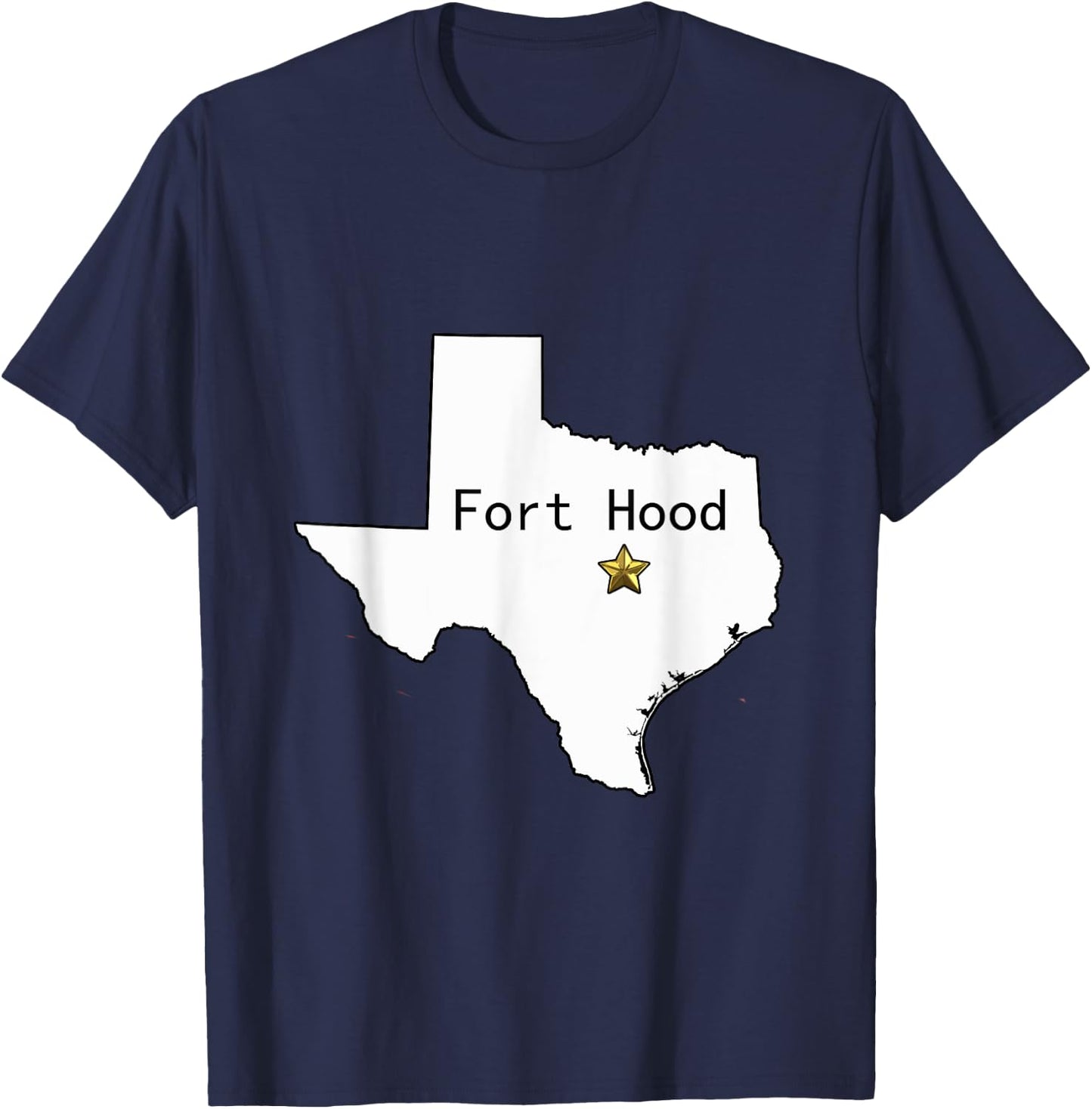 Fort Hood Military Base - Army Post at Killeen, TX design T-Shirt - T-Shirt | Navy