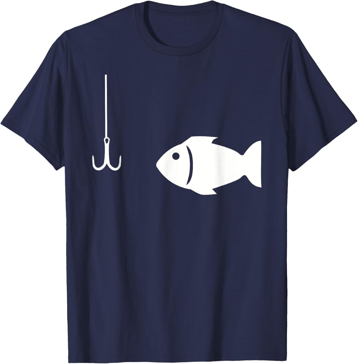 Fish and hook T-Shirt - T-Shirt | Navy