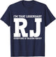 Rj Personal Name First Name Funny Rj T-Shirt - T-Shirt | Navy