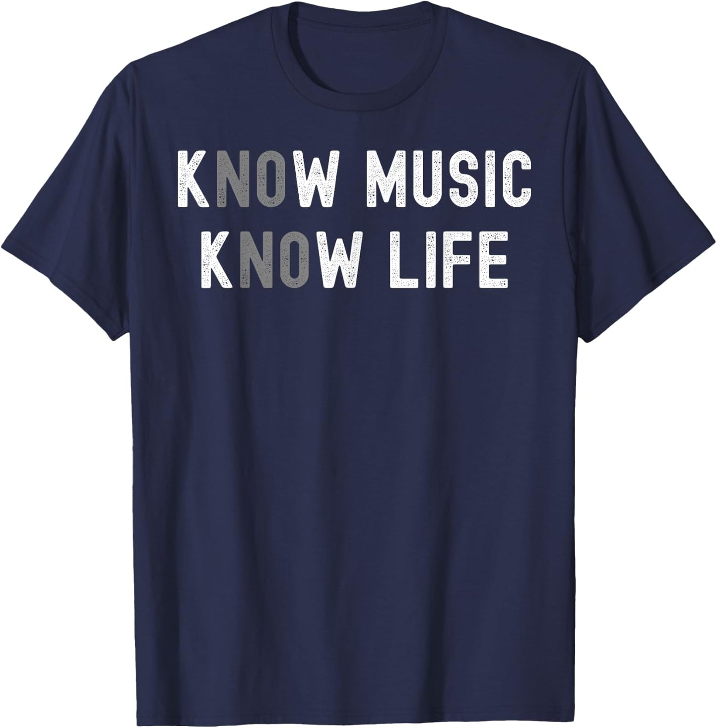 No Music No Life T-Shirt - T-Shirt | Navy