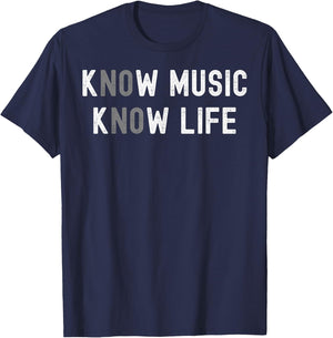 No Music No Life T-Shirt - T-Shirt | Navy