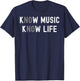 No Music No Life T-Shirt - T-Shirt | Navy