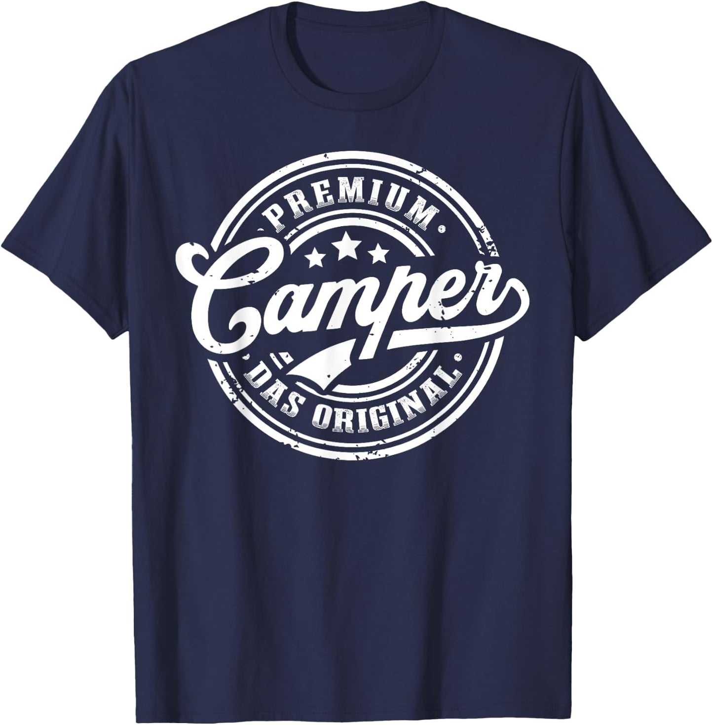 Camper Original Caravan Funny Camping , black, s T-Shirt - T-Shirt | Navy