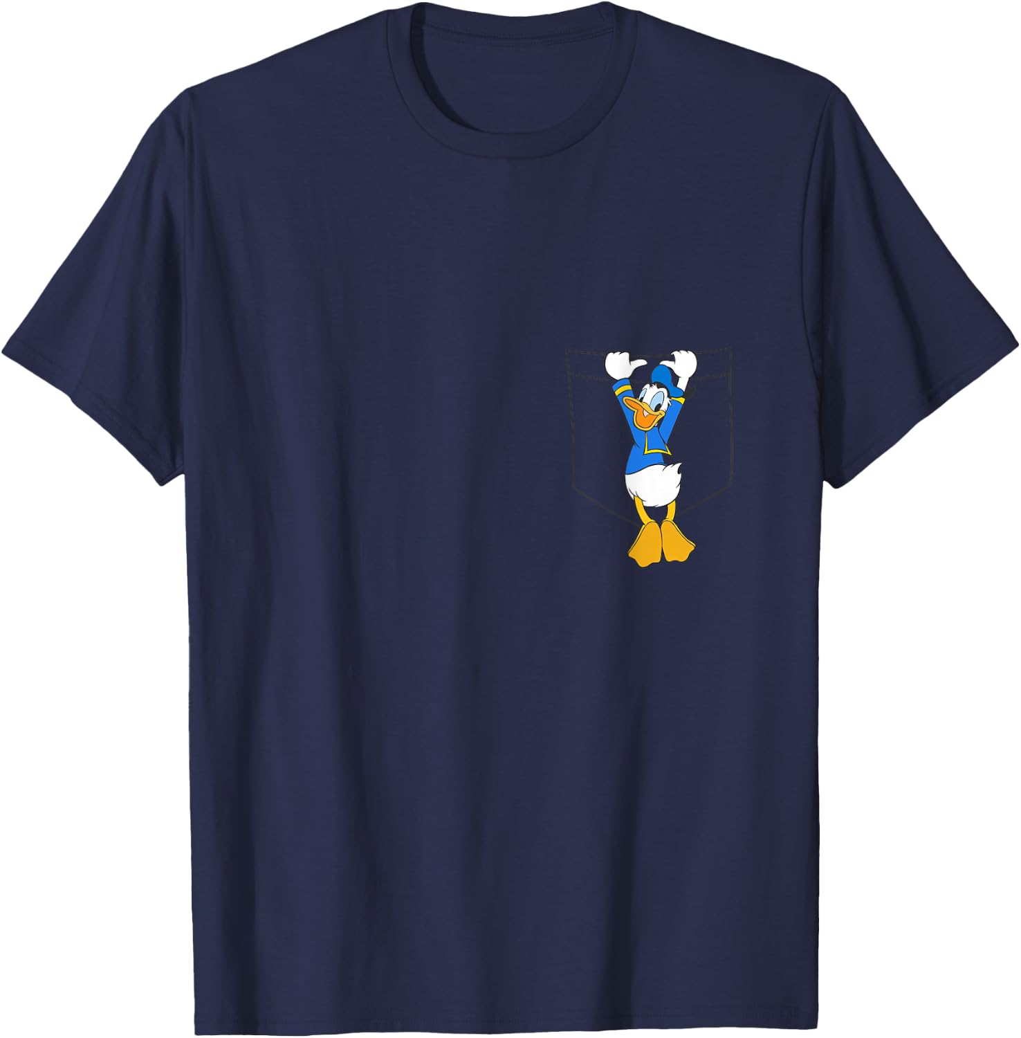 Disney Mickey & Friends Donald Duck Small Pocket T-Shirt - T-Shirt | Navy