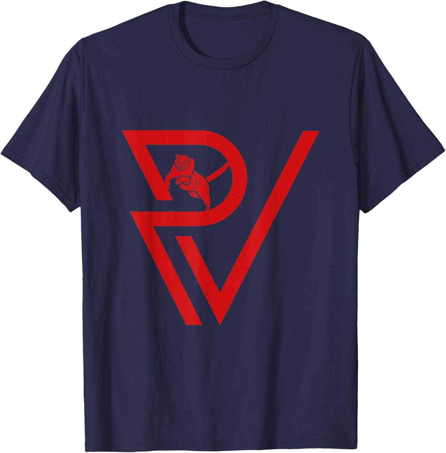 Pauls Valley Panthers Retro-80s T-Shirt - T-Shirt | Navy