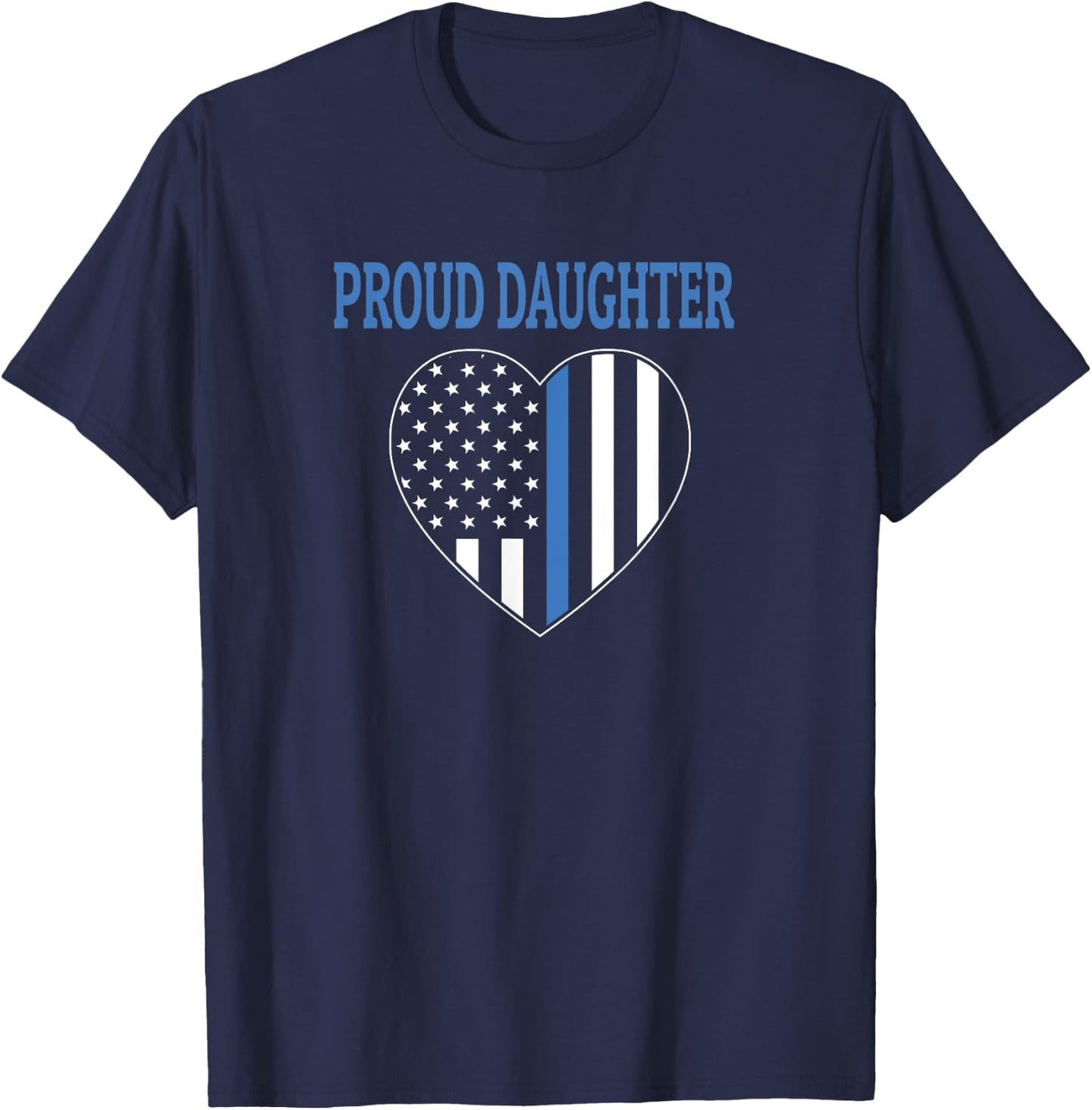 Police Officer Daughter - Proud Daughter T-Shirt - T-Shirt | Navy