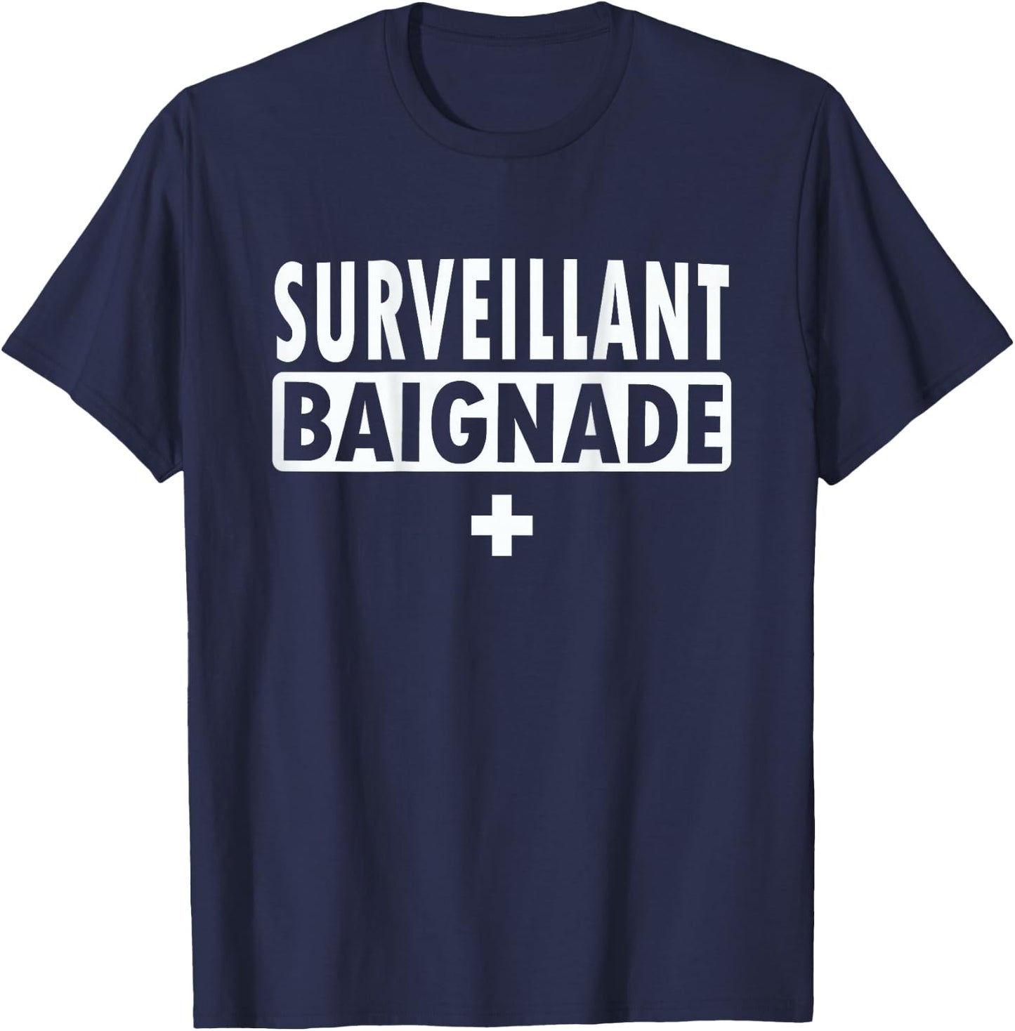 Swimming Supervisor , Blue, S T-Shirt - T-Shirt | Navy