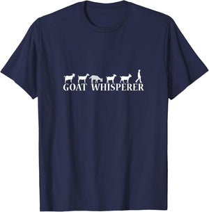 Goat whisperer farmer t shirt T-Shirt - T-Shirt | Navy