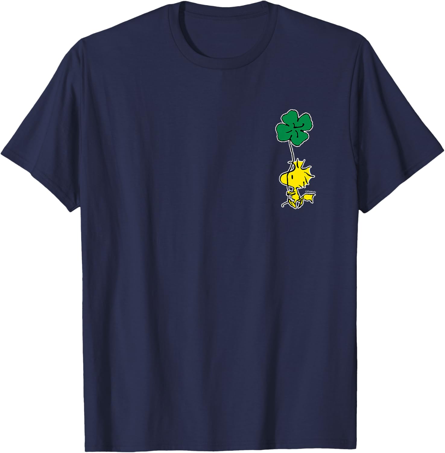 Peanuts - St. Patricks Day Woodstock Lucky Clover , blue T-Shirt - T-Shirt | Navy