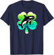 Cute Irish Orca Shamrock St Patrick's Day Green Killer Whale T-Shirt - T-Shirt | Navy