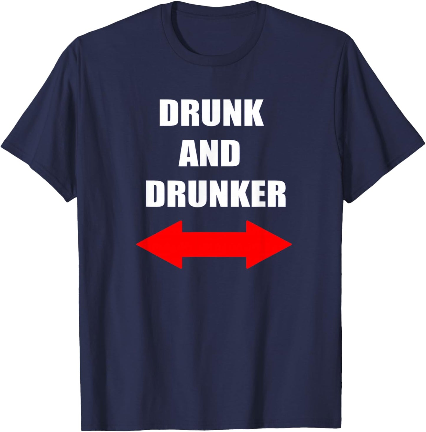 Funny Cruise Alcohol Drinking Drunk and Drunker T-Shirt - T-Shirt | Navy